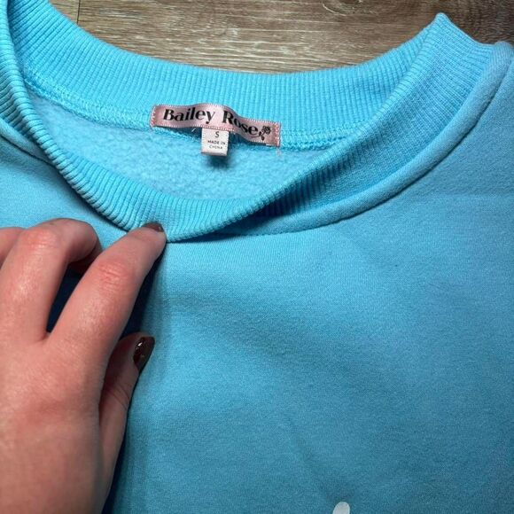 Bailey-rose Women's Blue Sweatshirt - Picture 4 of 4